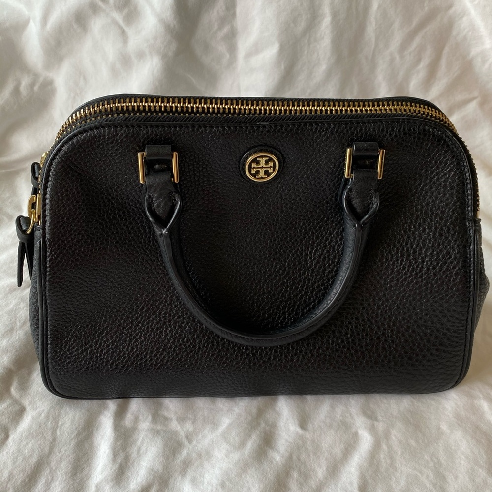 Tory Burch Robinson Pebbled Leather Satchel